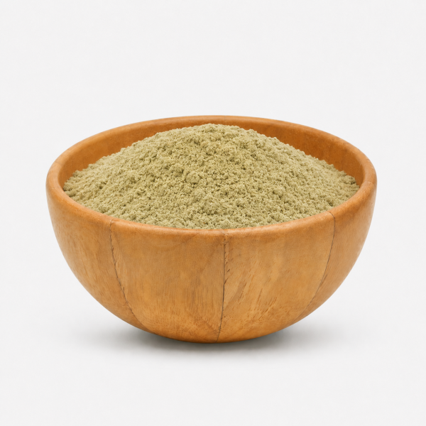 Ground green coffee beans